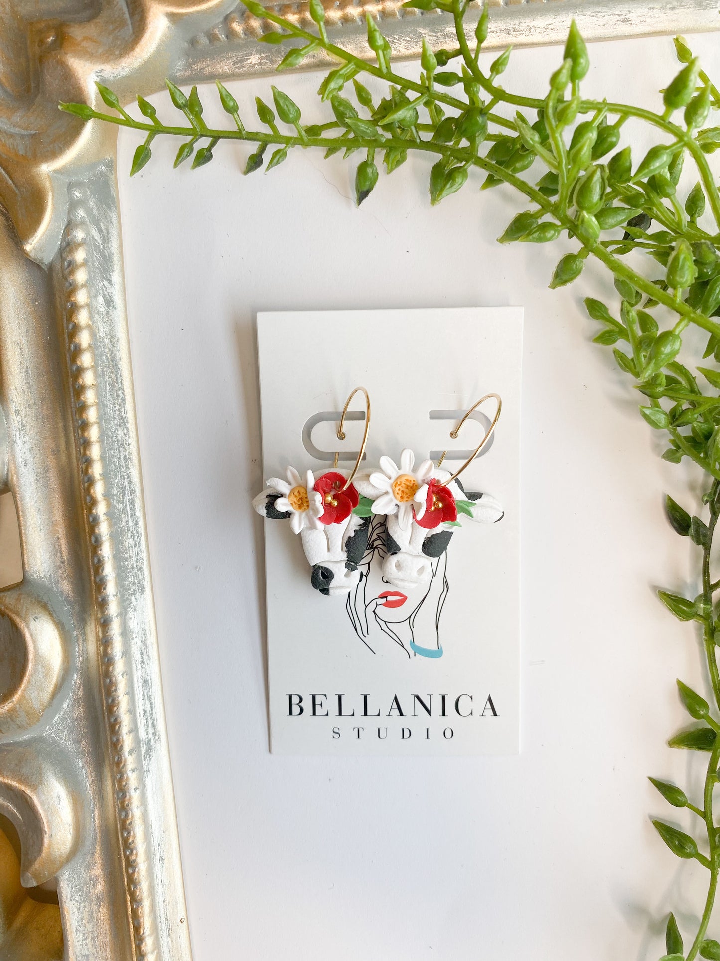 Floral Cow Hoop