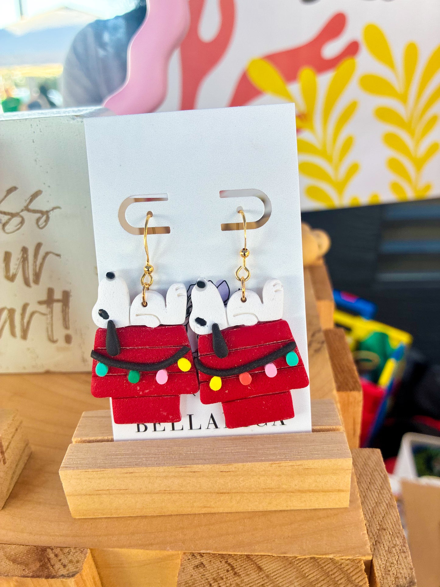 Charlie House Christmas Earrings